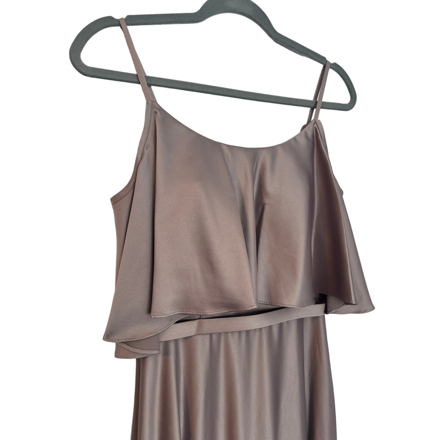 KLEINFELD WOMEN'S LONG EVENING FORMAL DRESS DUSK SATIN SZ 4