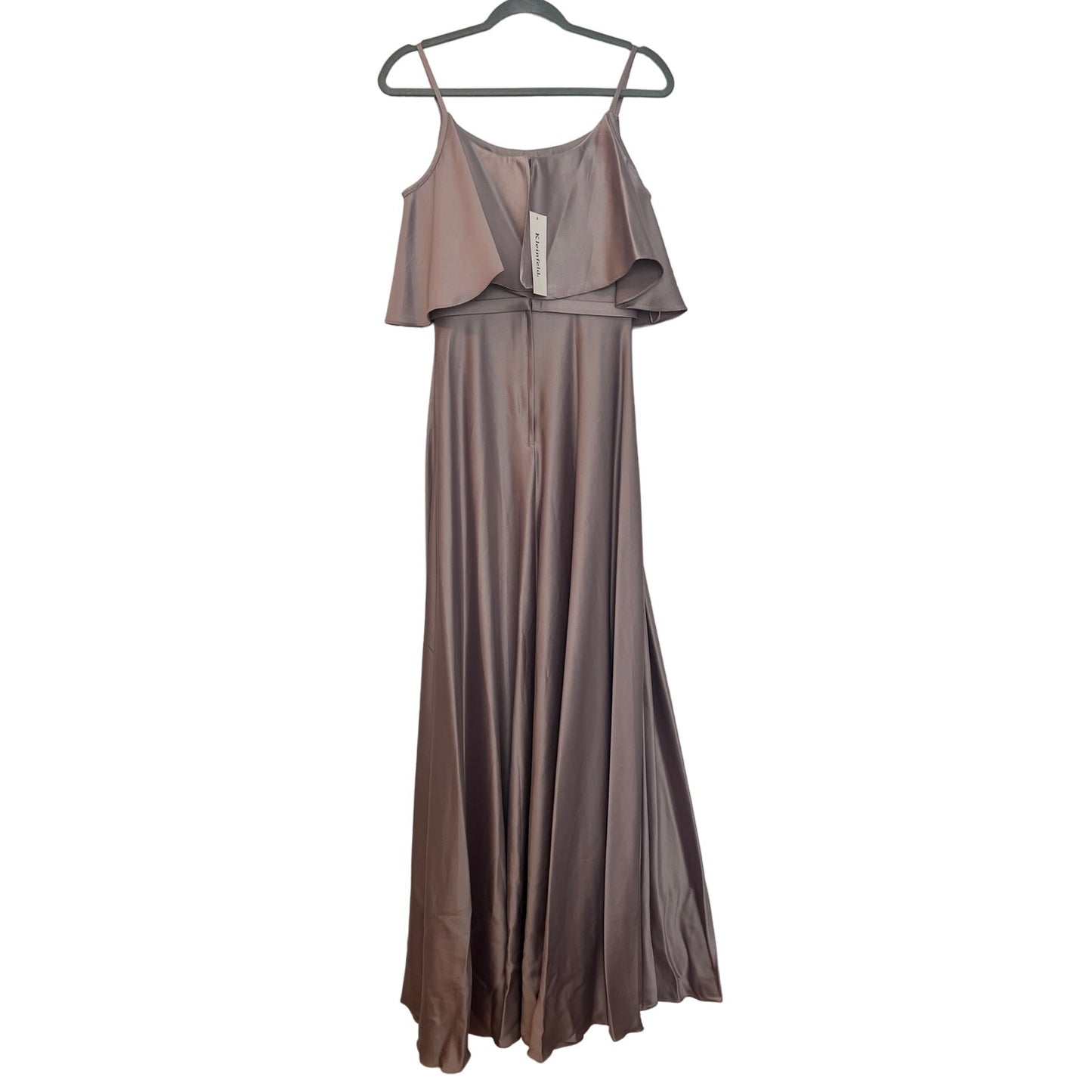 KLEINFELD WOMEN'S LONG EVENING FORMAL DRESS DUSK SATIN SZ 4