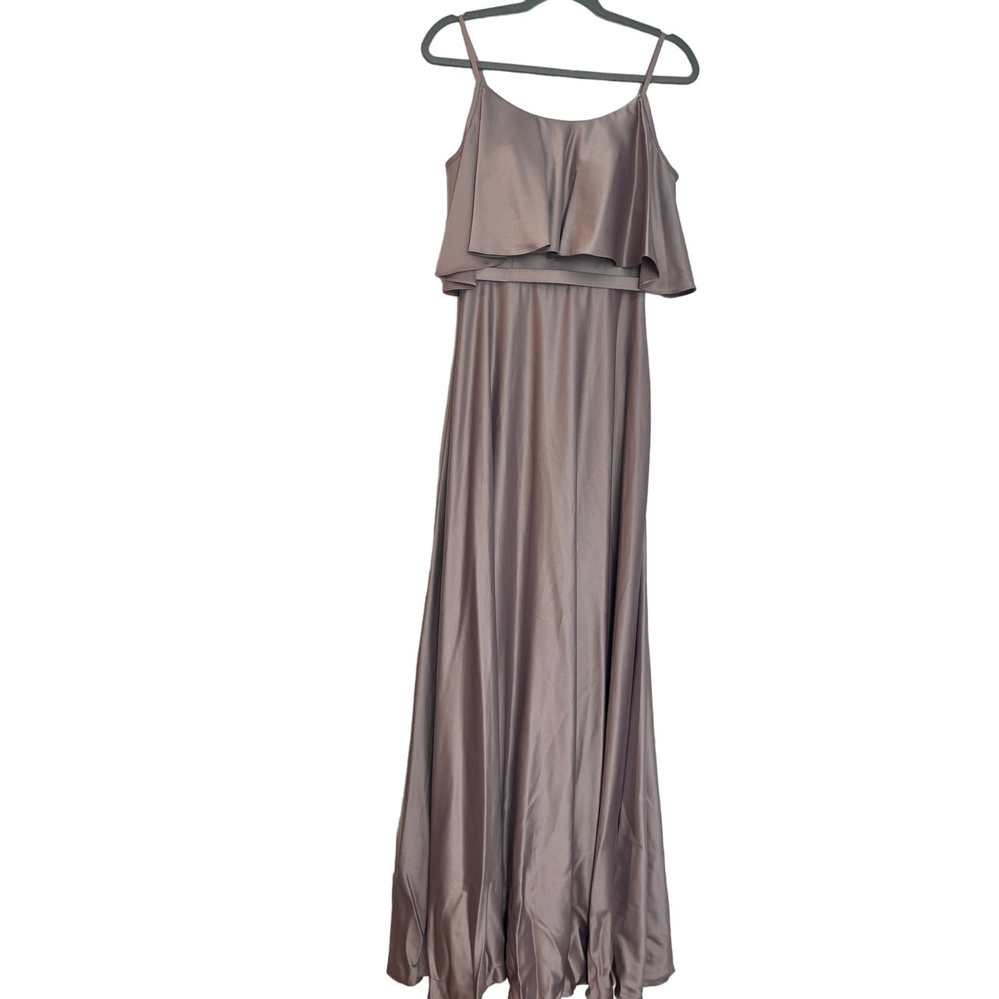 KLEINFELD WOMEN'S LONG EVENING FORMAL DRESS DUSK SATIN SZ 4