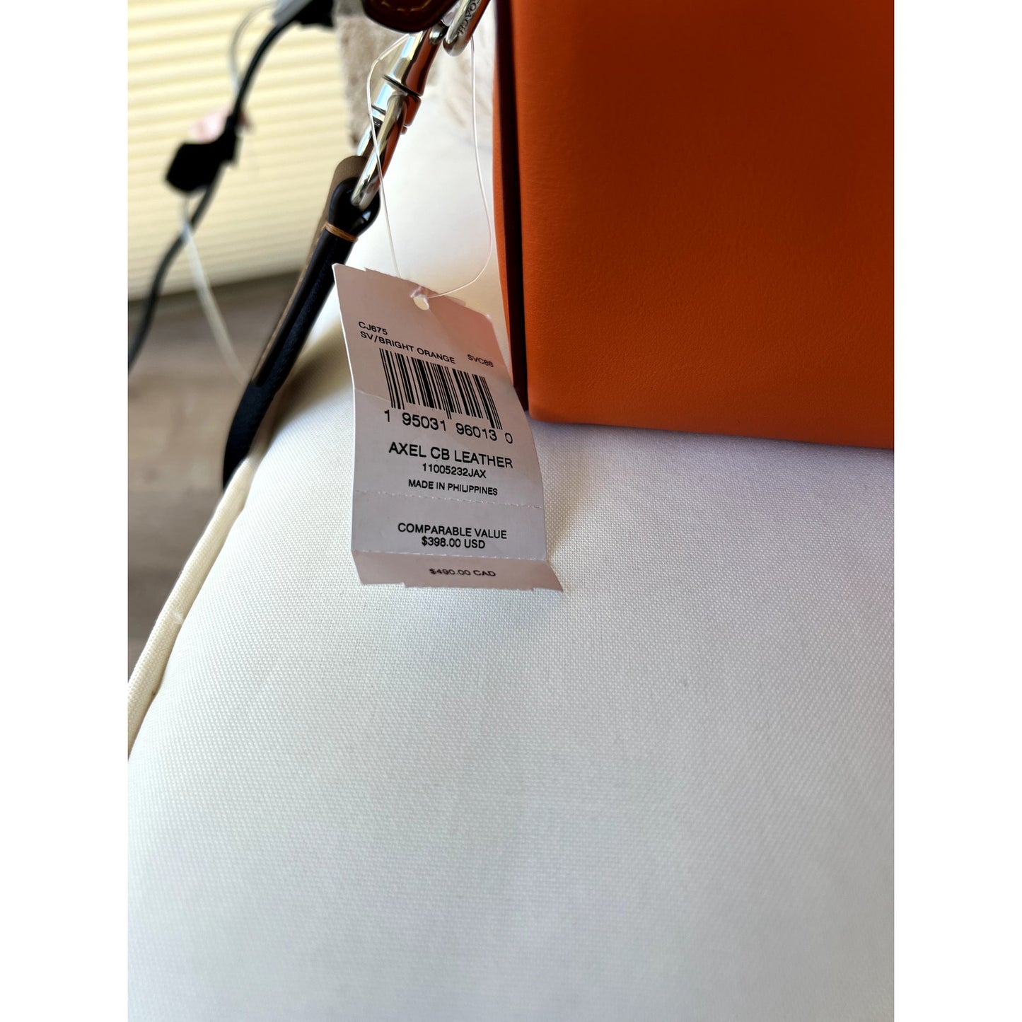 COACH Axel Crossbody With Coach Stamp orange NWT