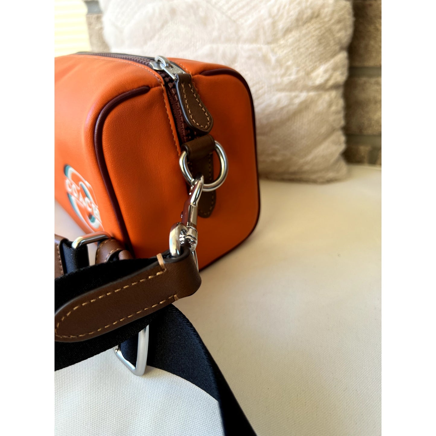 COACH Axel Crossbody With Coach Stamp orange NWT