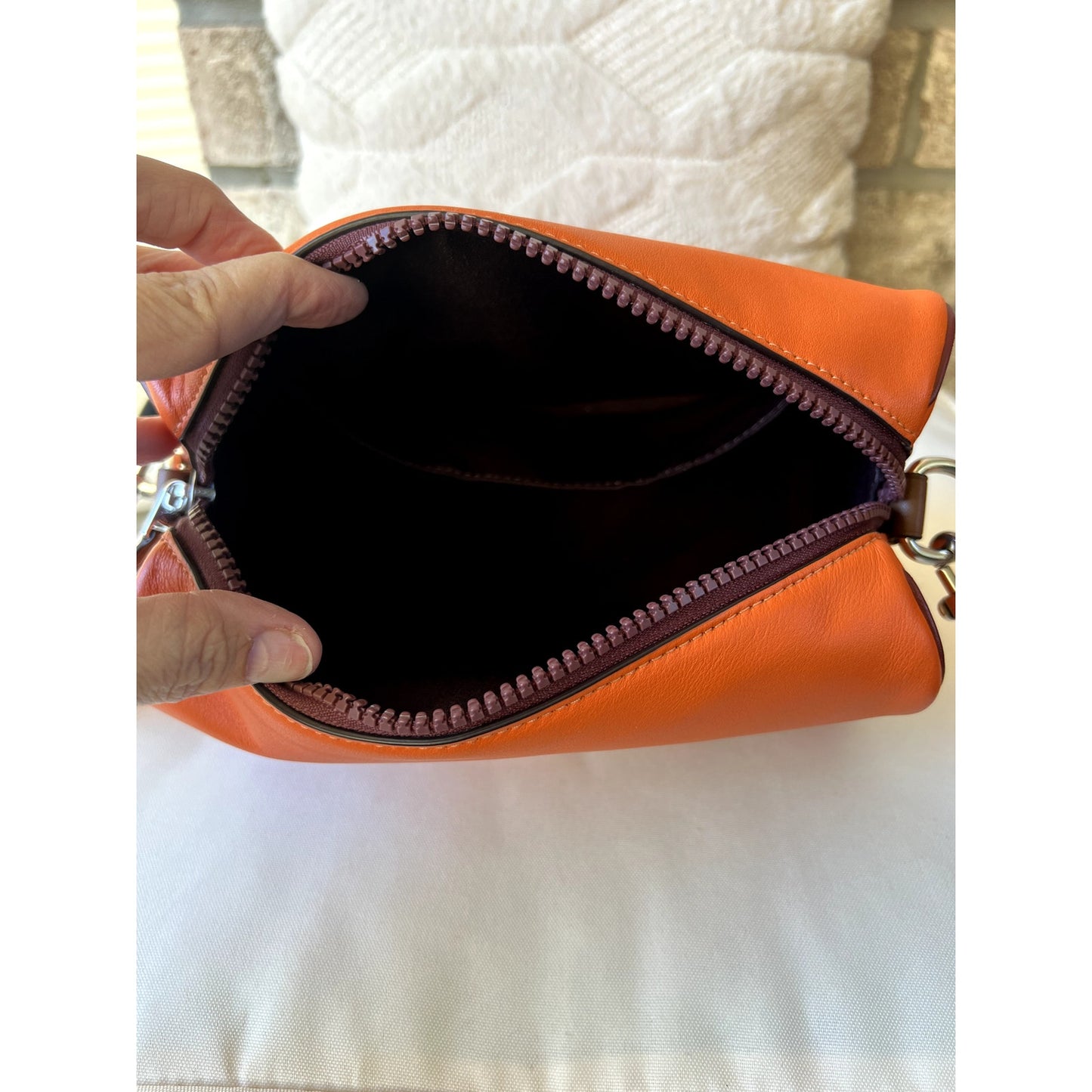COACH Axel Crossbody With Coach Stamp orange NWT