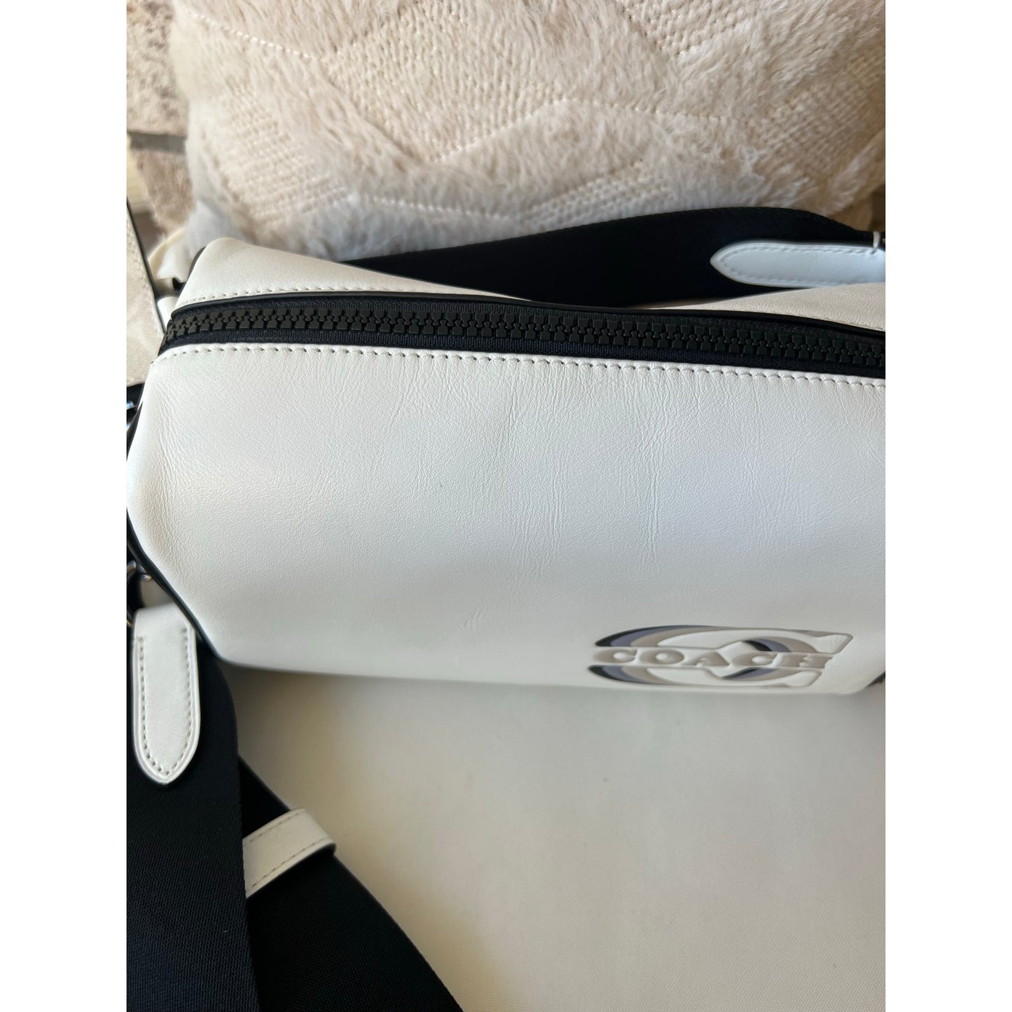 Coach Axel Crossbody With Signature Canvas And Coach Stamp