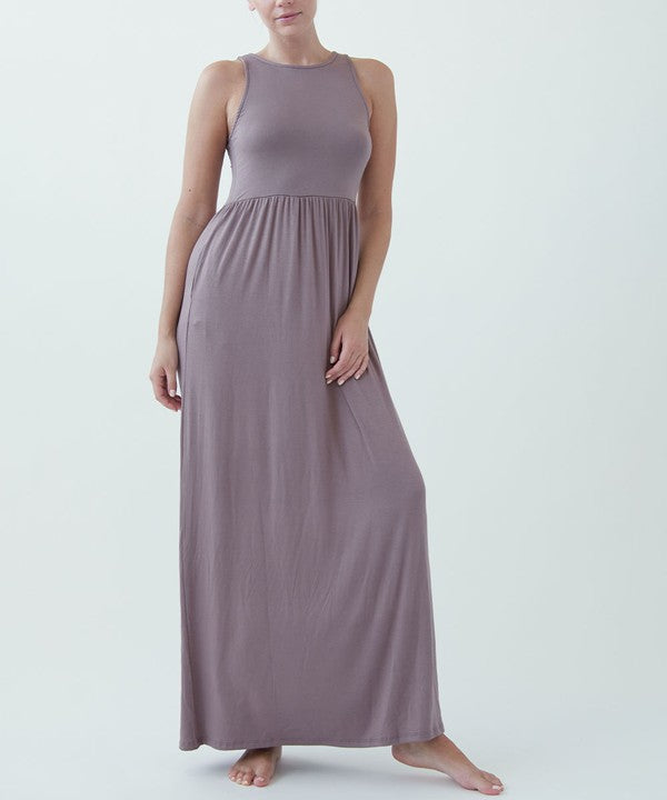 Halter Shaped Neckline Comfortable Dress