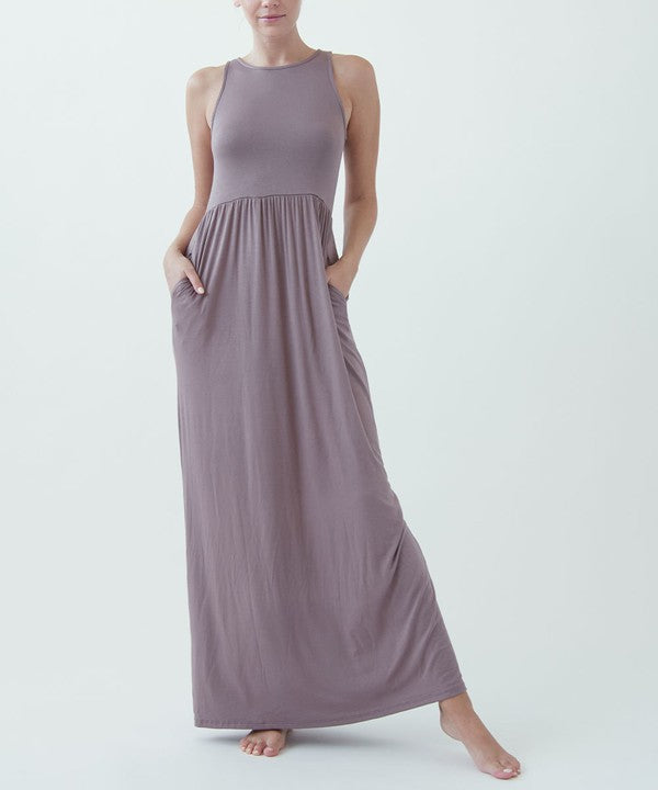 Halter Shaped Neckline Comfortable Dress