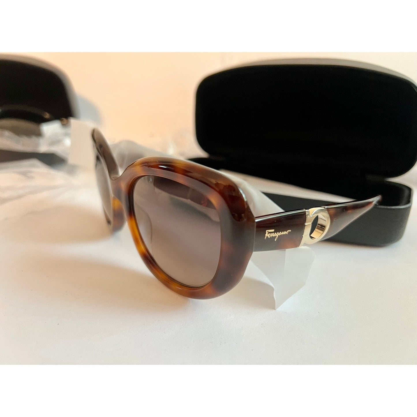 Salvatore Ferragamo SF727S 214 Sunglasses Women's Tortoise/Brown Gradient 53mm