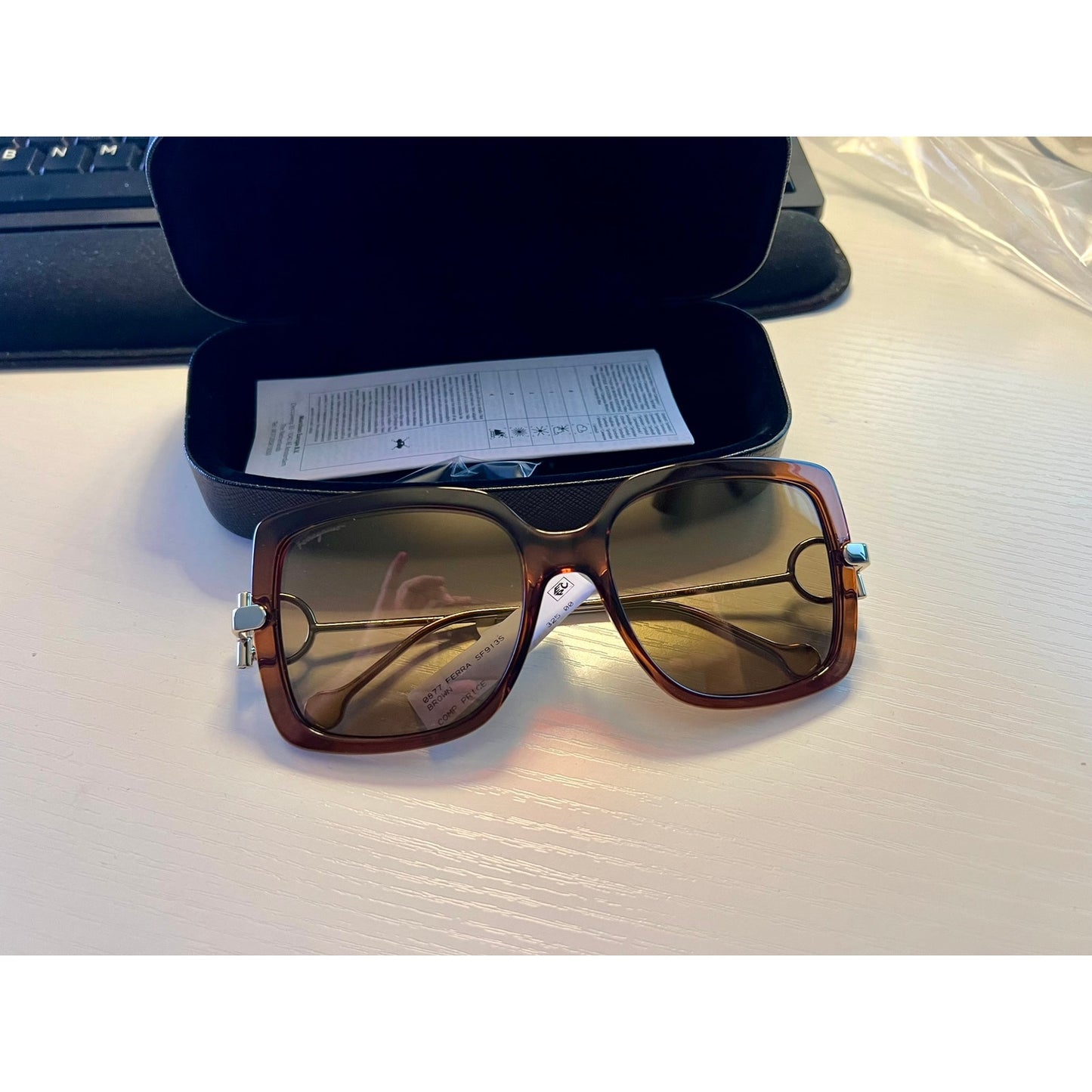 Salvatore Ferragamo Women's Oversized Square Sunglasses SF913S - Italy