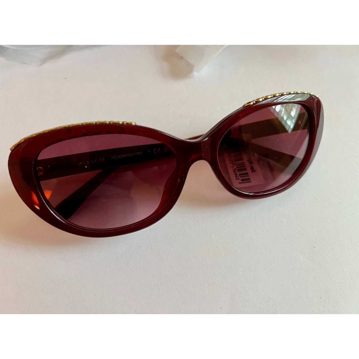 Coach Sunglasses HC 8296U 511313 56-16-140 L1150 Burgundy Gradient