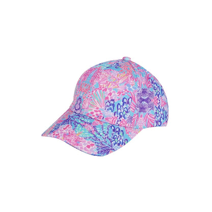 Women's Pink Floral Print Sporty Baseball Cap