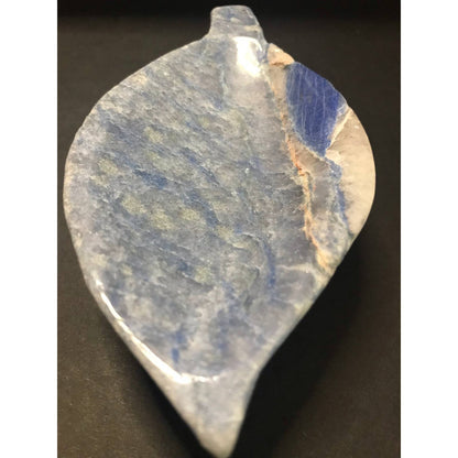 NATURAL BLUE AVENTURINE LEAF BOWL