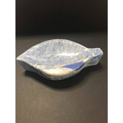 NATURAL BLUE AVENTURINE LEAF BOWL