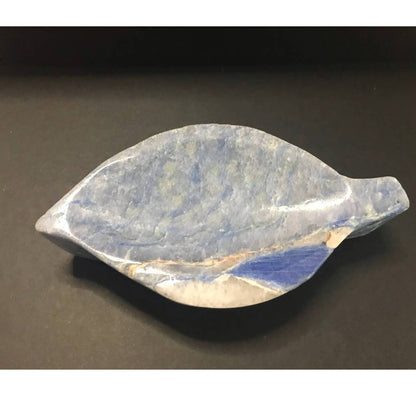 NATURAL BLUE AVENTURINE LEAF BOWL