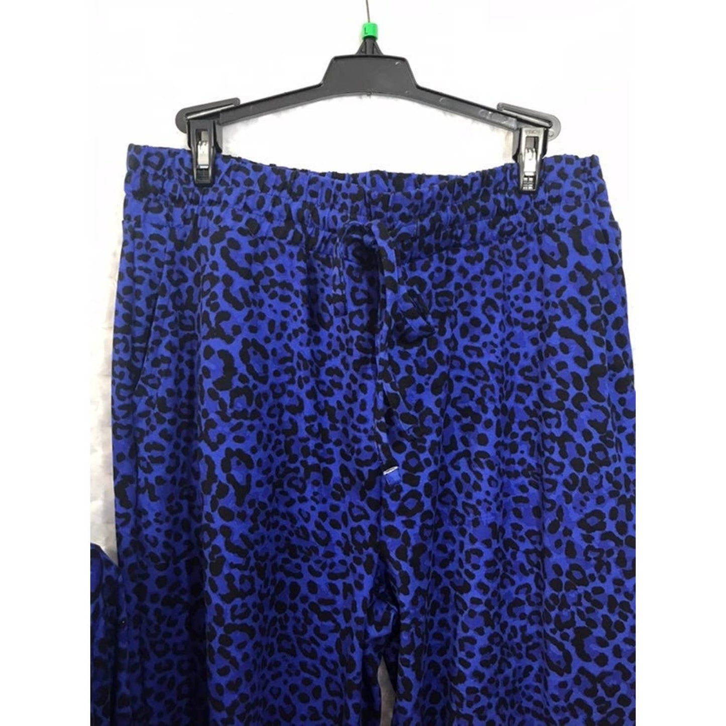 WOMEN'S BLUE LEOPARD JOGGER SET