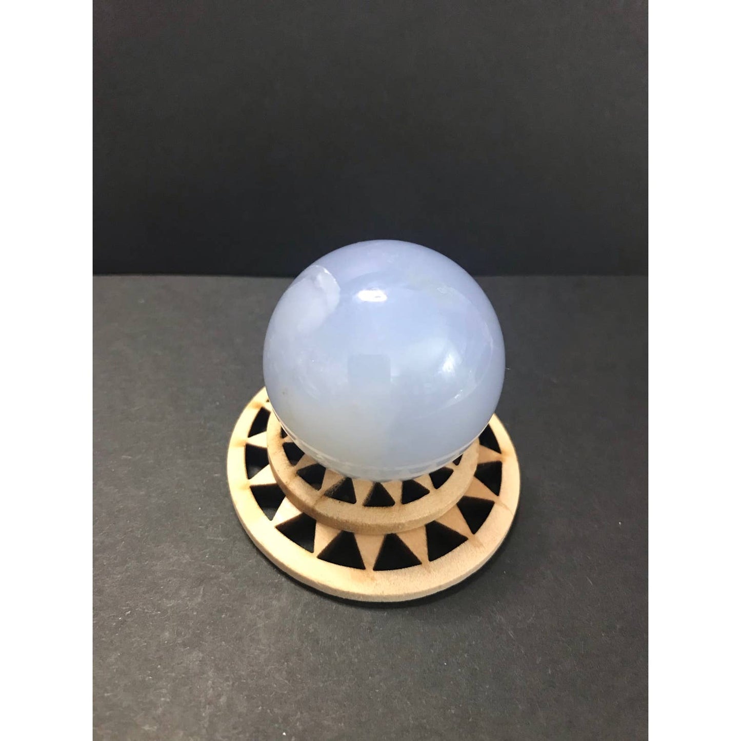 Natural Blue Chalcedony Sphere