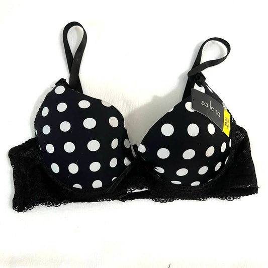 FAYLINA WOMEN POLKA DOTS UNDERWIRE PADDED BRA SIZE 32A