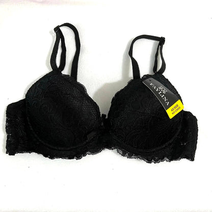 FAYLINA WOMEN LACE PADDED BRA BLACK 32 B