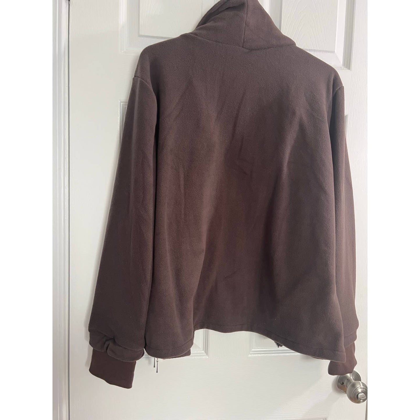 ACEVOG Women's Long Sleeve Zip Up Fleece Sweatshirt Jacket with Pocket XL
